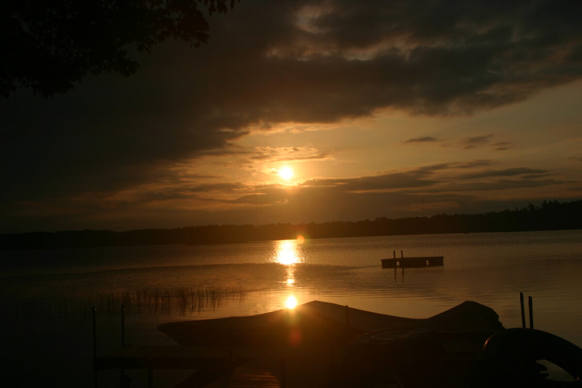 Sunrise on Summit Lake, Wisonsin